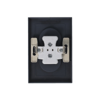 Розетка ATLASDESIGN двойная без заземления 16А в сборе грифель Systeme Electric ATN000720