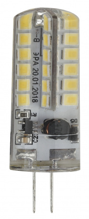 Лампа светодиодная LED 3.5Вт JC 2700К G4 теплый капсула 12V ЭРА Б0033195