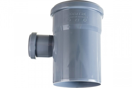 Тройник канализационный 87.5 град. 110 х 50 Политэк 201587