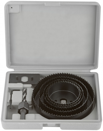 36764 Пилы круговые Профи 68 -127 мм набор 5 шт. (68, 72, 82, 102, 127 мм) в кейсе FIT 