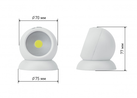 Б0036607 Фонарик подсветка мощный туристический кемпинговый на липучке на батарейках 3хААА в палатку SB-801 Сфера-1 ЭРА 