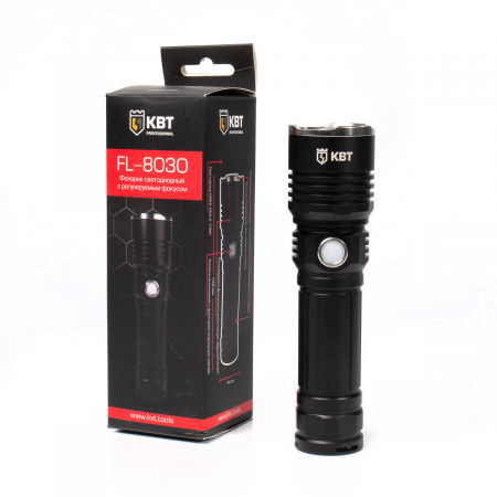 78261 Фонарик ручной FL-8030 серия ПРОФИ КВТ 