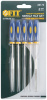 Надфили алмазные, мягкая ручка, 3х140х50 мм, набор 5 штук FIT 42173