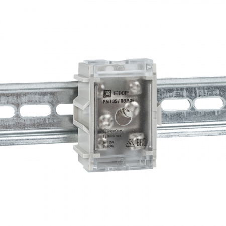 Блок распределительный проходной РБП 35 1х35-4х6кв.мм 125/50 А PROxima EKF RBP-35-50
