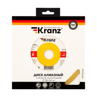 Диск алмазный отрезной ультратонкий 180х25.4/22.2х1.8х10 мм Kranz KR-90-0143