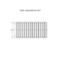 Труба гофрированная ПНД Строительная безгалогенная (HF) с/з д63 (15м) Промрукав PR.026351