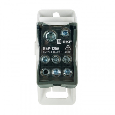 Блок распределительный (КБР) крепеж на панель и DIN 125A EKF plc-kbr125