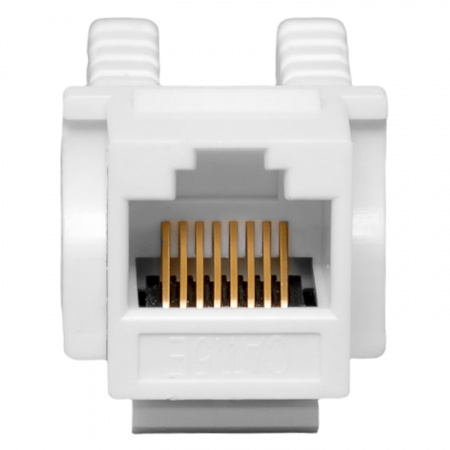 Модуль Keystone TERACOM PRO Cat.5E RJ-45 неэкранированный 110 IDC 90 градусов белый EKF TRP-KSTN-90D-5EUTP-WH