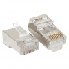 Коннектор RJ-45 TERACOM экранированный 8P8C Cat.5E универсальный (упак.20шт) EKF TRC-PLUG-5EFTP-20