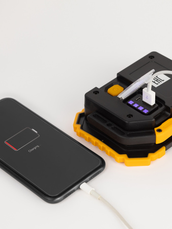 Светодиодный фонарь Рабочие Практик PA-802 прожектор аккумуляторный 15Вт, COB, 6 режимов Элементы питания в комплекте ЭРА Б0054038