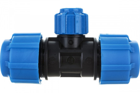 Тройник ПНД компрессионный 32 х 20 х 32 Политэк 51322032