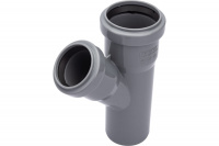 Тройник канализационный 45 град. 50 х 40 Политэк 205445