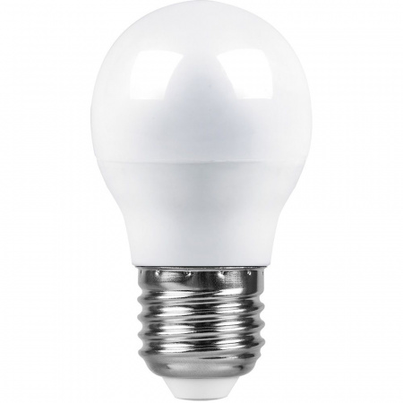 Лампа светодиодная LED 9вт Е27 дневной матовый шар FERON LB-550 25806