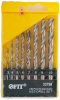 Набор сверл по металлу HSS полированных, 8 шт (3-4-5-6-7-8-9-10 мм) FIT 33798