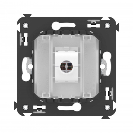 4400663 Avanti Компьютерная розетка RJ-45 без шторки в    стену, кат.5е одинарная,Белое облако DKC 