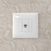 4400663 Avanti Компьютерная розетка RJ-45 без шторки в    стену, кат.5е одинарная,Белое облако DKC 