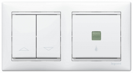 VALENA Рамка 2 поста горизонтальная белая Legrand 774452