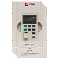 Преобразователь частоты 1.5/2.2кВт 1х230В VECTOR-100 EKF VT100-1R5-1B