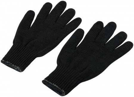 Перчатки вязаные утепленные, полушерстяные, двойной вязки (3 нити) РОС 12500