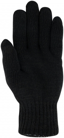 Перчатки вязаные утепленные, полушерстяные, двойной вязки (3 нити) РОС 12500