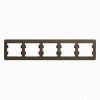 GLOSSA Рамка 5 постов горизонтальная шоколад Systeme Electric GSL000805