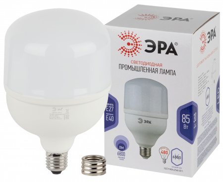 Б0032088 Лампа светодиодная LED 85Вт E27/E40 6500K Т140 колокол 6800Лм хол ЭРА 