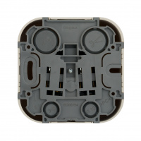 Quteo Розетка с заземлением без шторок наружная бежевая Legrand 782241