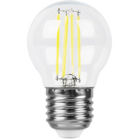Лампа светодиодная LED 11вт Е27 теплый шар FILAMENT FERON LB-511 38015