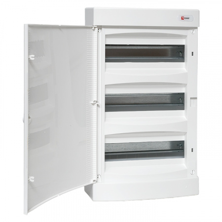 Щит распределительный навесной Unix белая дверь 3х12 модулей IP40 PROxima EKF uх-3х12-nw