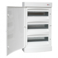 Щит распределительный навесной Unix белая дверь 3х12 модулей IP40 PROxima EKF uх-3х12-nw