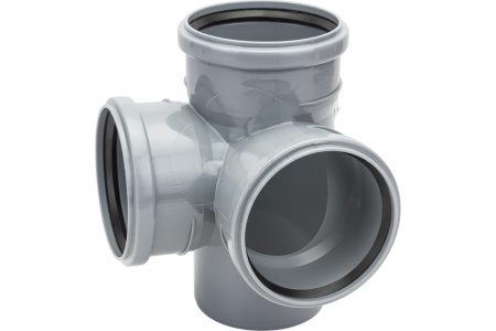 Крестовина двухплоскостная 87.5 град. 110 х 110 х 110 Политэк 1201102