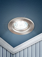 Светильник штампованный MR16.12V/220V. 50W сатин никель ST1 SN ЭРА C0043800