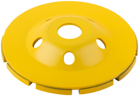 Диск алмазный шлифовальный, посадочный диаметр 22.2 мм, сегментный, двойной ряд 125 мм FIT 39517