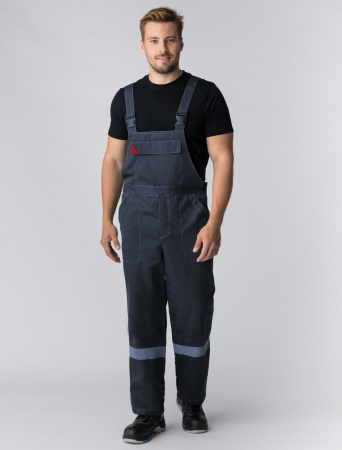 Костюм Сфера NEW (ткань Смесовая,210) полукомбинезон, темно-серый/красный, 52-54/ 170-176 Факел 87468102 87468102005