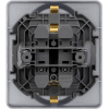 Розетка 2 x 2К+З немецкий стандарт 16 А 250 В~ INSPIRIA алюминий Legrand 673752