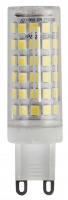 Лампа светодиодная LED 9Вт JCD 2700К G9 теплый капсула ЭРА Б0033185