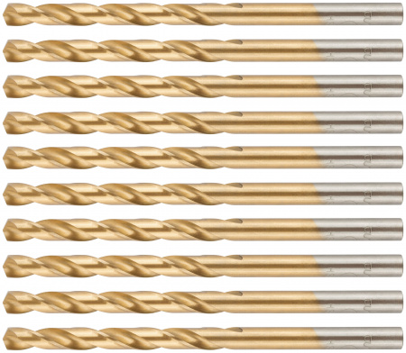Сверло по металлу Cutop Profi с титановым покрытием, 5х86 мм (10 шт) CUTOP 52-447