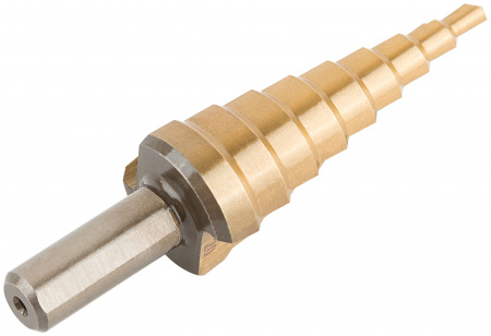 Сверло ступенчатое HSS по металлу, 9 ступеней, 4-20 мм КУРС 36402