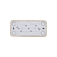 BLANCA Розетка наружная 3-я без заземления без шторок с изолирующей пластиной, 16А, 250В, ясень Systeme Electric BLNRA000315