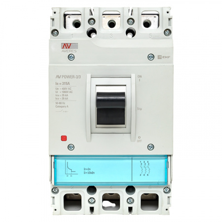Выключатель автоматический AV POWER-3/3 315А 35кА TR EKF mccb-33-315-TR-av