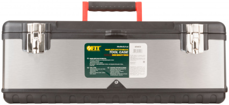 Ящик для инструмента пластиковый 23'' (59 х 28 х 22.5 см) металл.замки,облицовка из нерж.стали FIT 65603