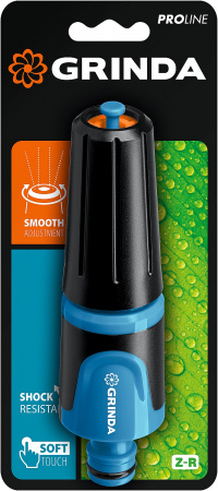 429177 Поливочный наконечник PROLine Z-R плавная регулировка, двухкомпонентный GRINDA 