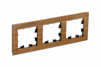 Рамка трехпостовая ATLASDESIGN NATURE, ДЕРЕВО БАМБУК Systeme Electric ATN353203