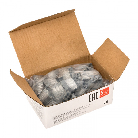 Клемма строительно-монтажная СМК модель 106 6 отверстий 1.0-2.5мм.кв EKF plc-smk-106