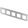 Рамка 5 постов INSPIRIA алюминий Legrand 673972