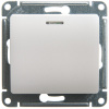 Выключатель одноклавишный, с подсветкой, схема 1а перламутр в рамку Systeme Electric GSL000613