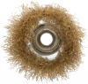 Кордщетка, тип ''чашка'', гайка М14, стальная латунированная волнистая проволока 75 мм MOS 38942М