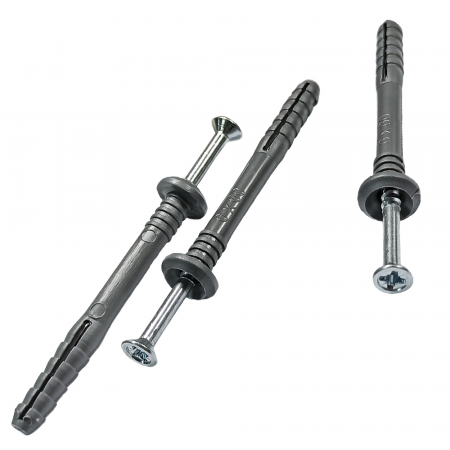 312644 Дюбель-гвоздь 6х60 грибовидный бортик полипропилен1000шт Руфкомплект  012644