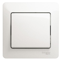 Выключатель одноклавишный, схема 1 перламутр в сборе Systeme Electric GSL000612