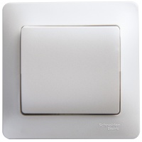 Выключатель одноклавишный, схема 1 перламутр в сборе Systeme Electric GSL000612